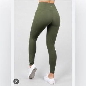 Buffbunny Ferrari olive leggings